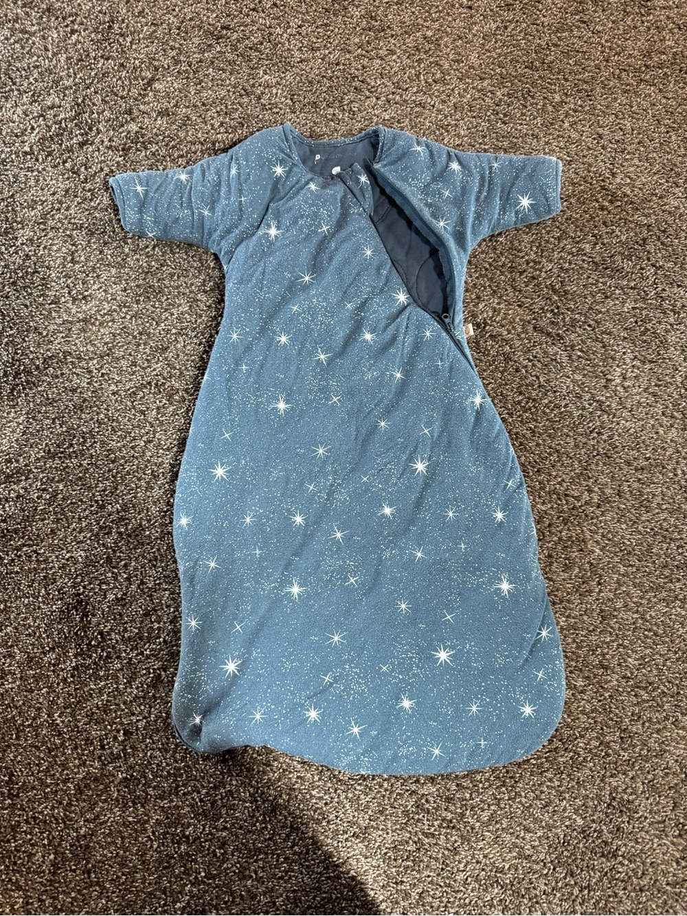 Children's Cozy Star-Print Sleep Sack - Blue